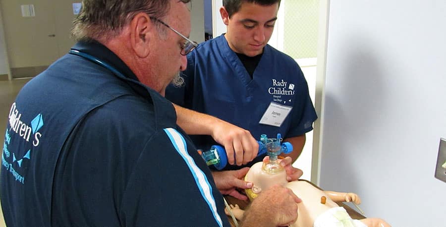 Student being instructed at the Summer Medicat Academy